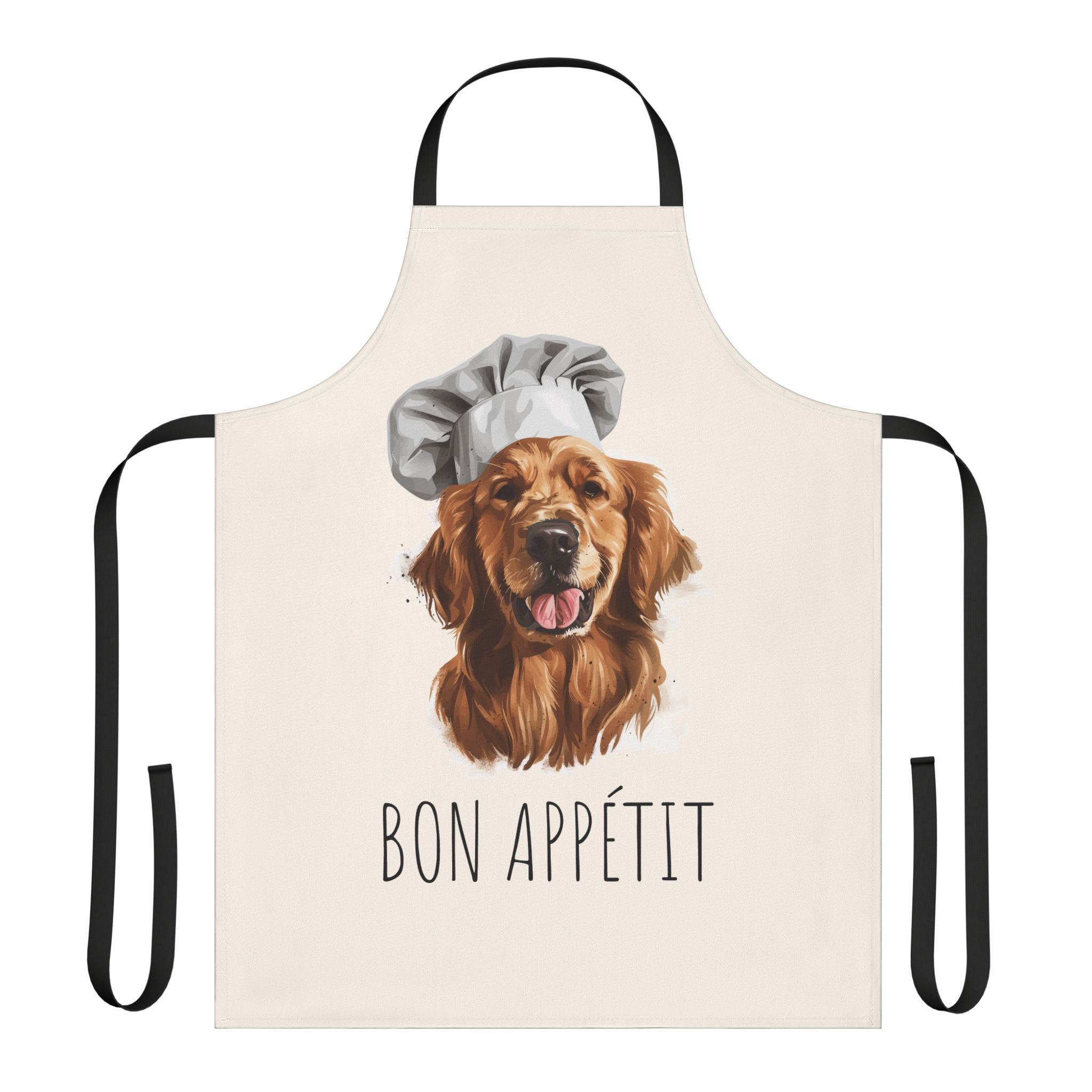 Golden Retriever Chef Bon Appétit Apron